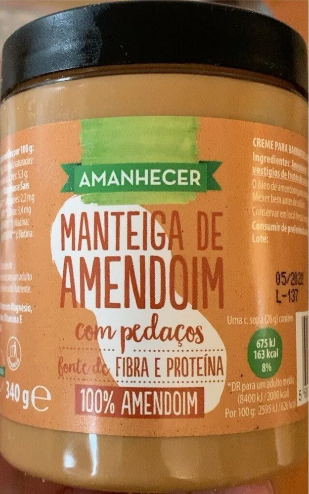 Manteiga de Amendoim com pedaços
