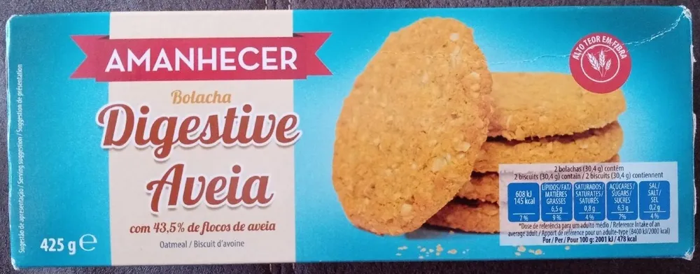 Bolacha Digestive Aveia