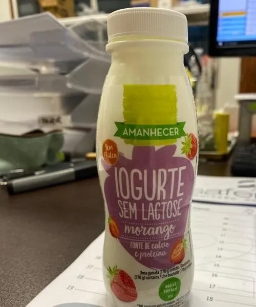 Iogurte sem lactose Morango