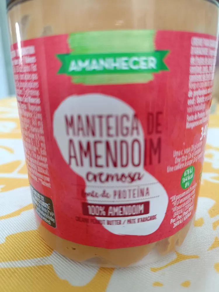 Manteiga de amendoim cremosa
