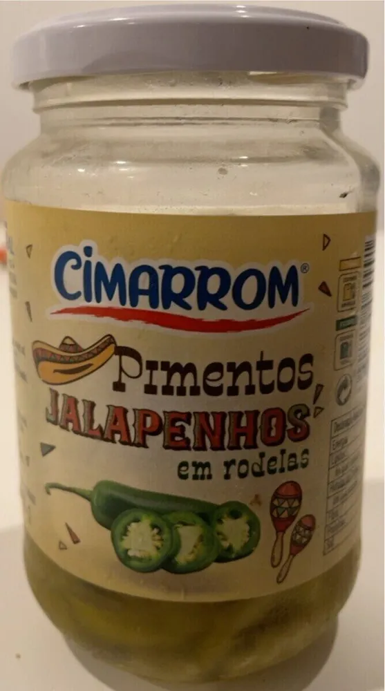 Pimentos jalapenhos em rodelas