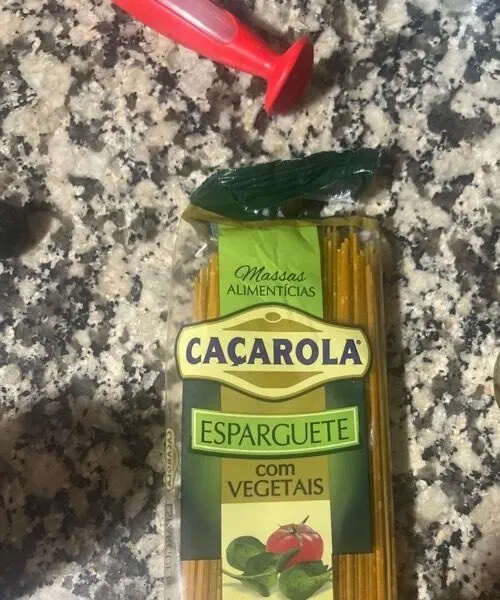 Esparguette com vegetais