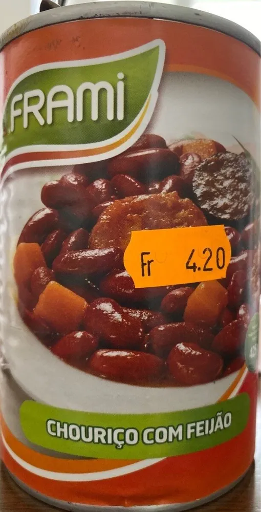 Chouriço com feijão