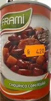 Chouriço com feijão