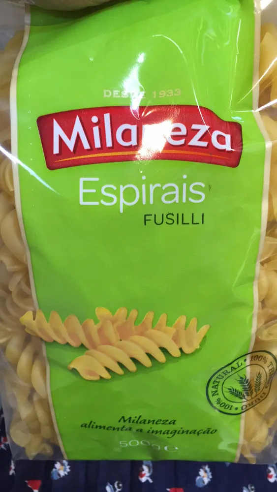 Pastas Espirais Fusili