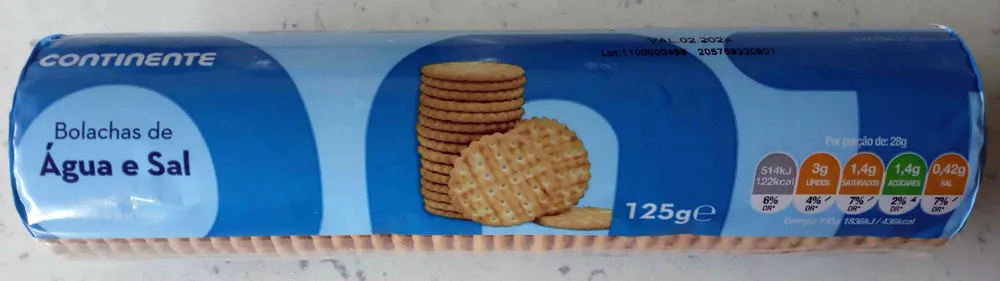Bolachas de Água e Sal