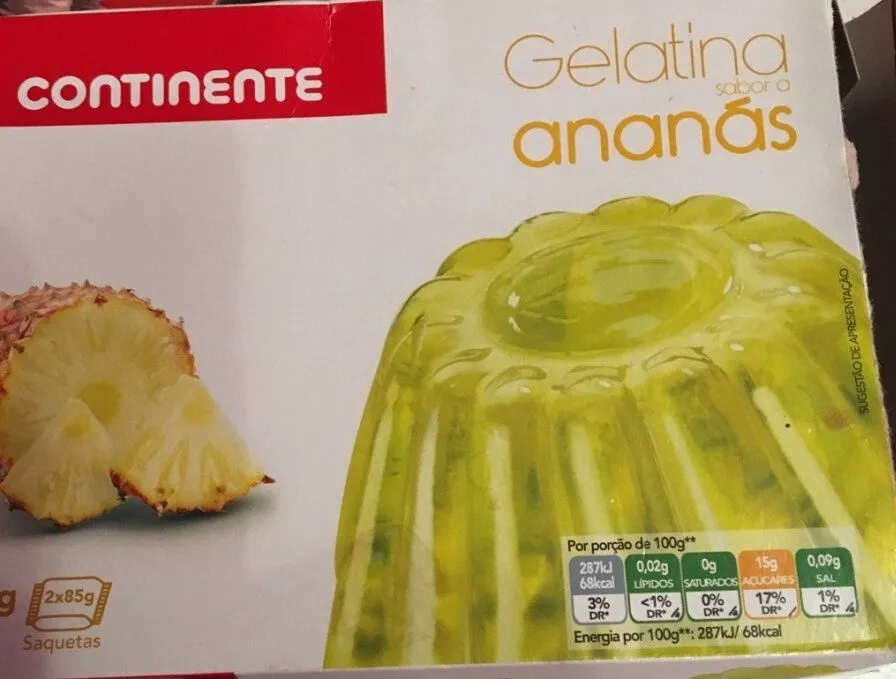 Gelatina sabor a ananás