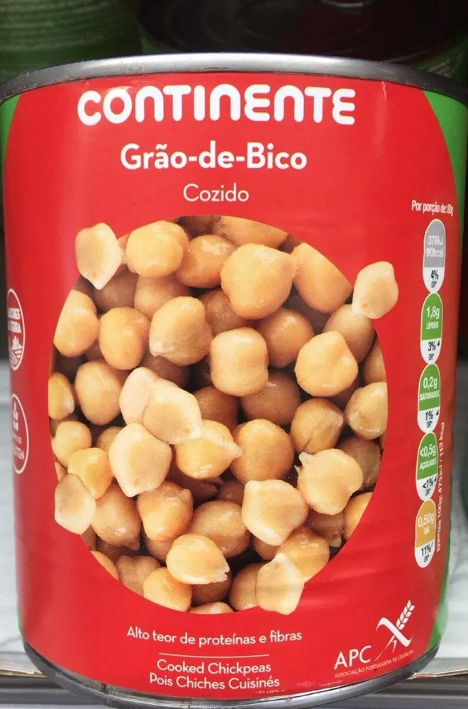 Grão de bico cozido