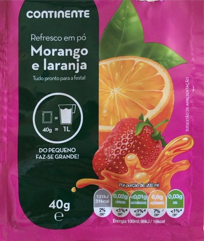 Refresco em pó