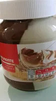 Duplo creme para barrar com cacau e avelãs