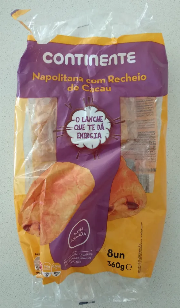 Napolitana com Recheio de Cacau