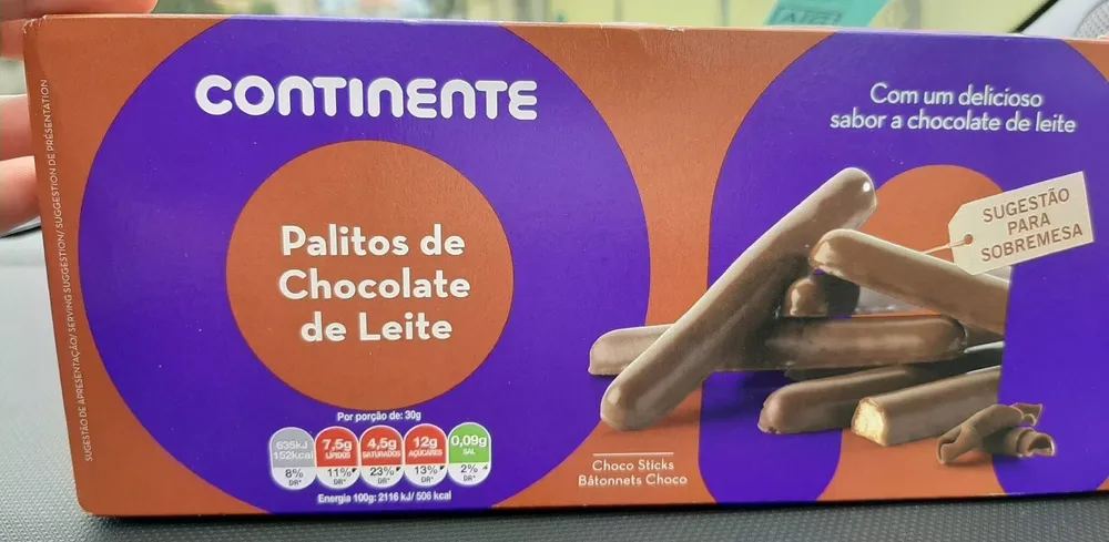 Palitos de Chocolate de Leite