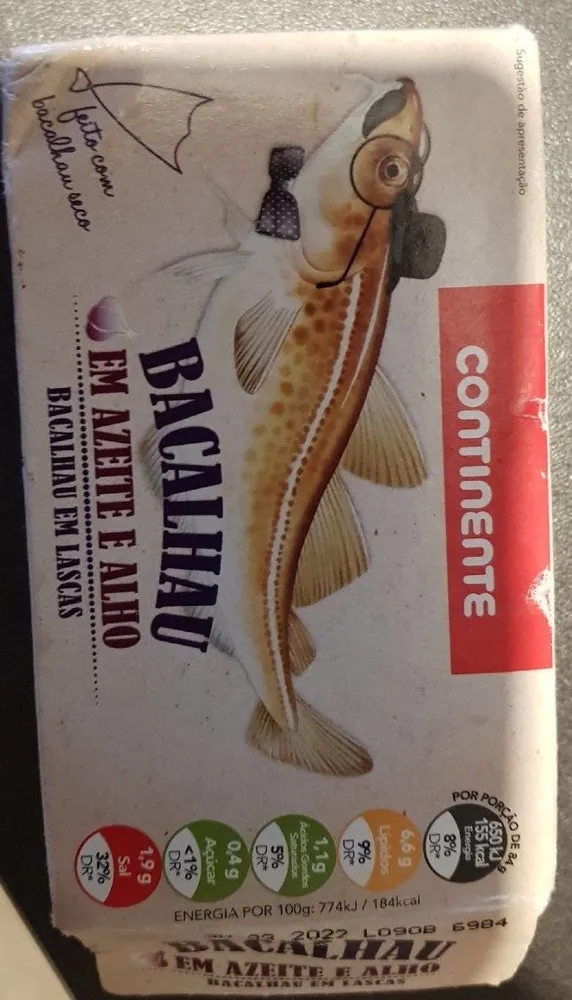 Bacalhau - Em azeite e alho