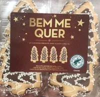 Biscoito Árvore de Natal com Creme de Cacau, Chocolate de Leite, Chocolate Branco e com Pepitas Coloridas