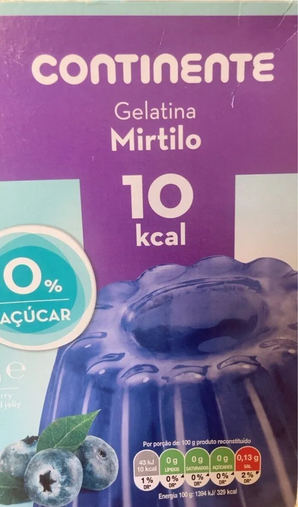Gelatina Mirtilo