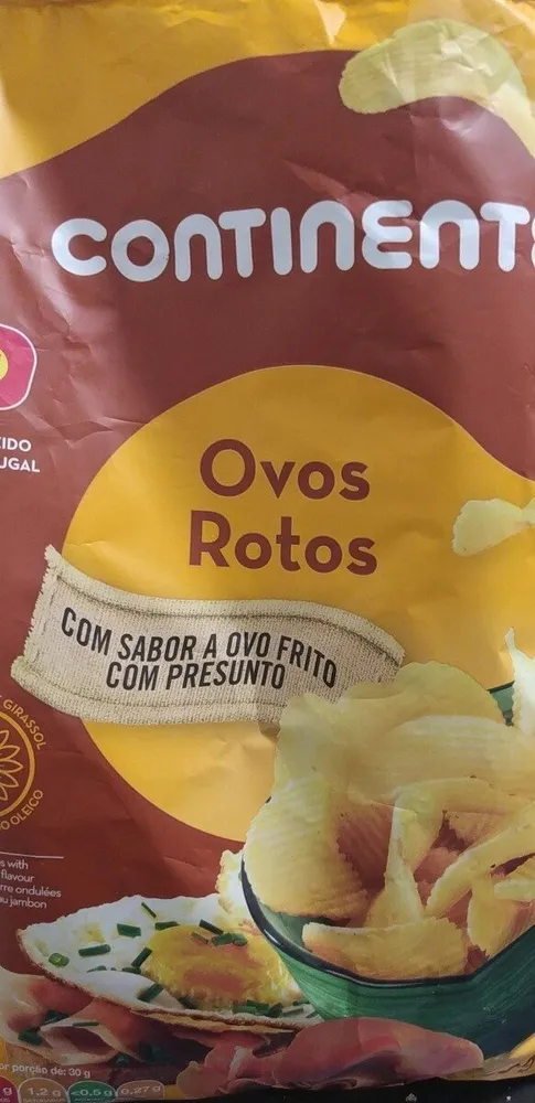 Patatas fritas ovos rotos