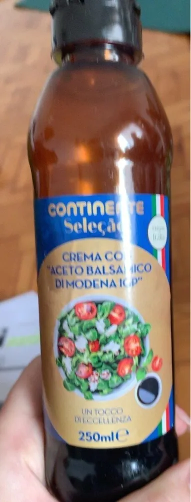 Crema com "Aceto Balsamico di Modena IGP"