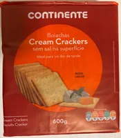 Bolachas Cream Crackers sem sal na superfície