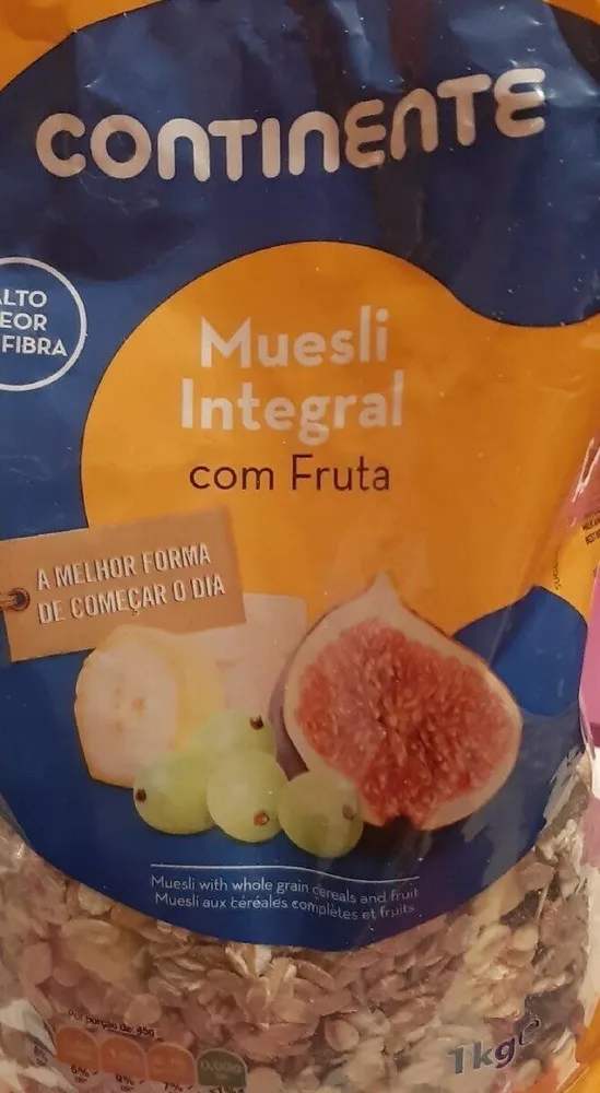 Muesli Integral com fruta