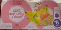Puré de fruta Banana, Maçã, Laranja & Bolacha