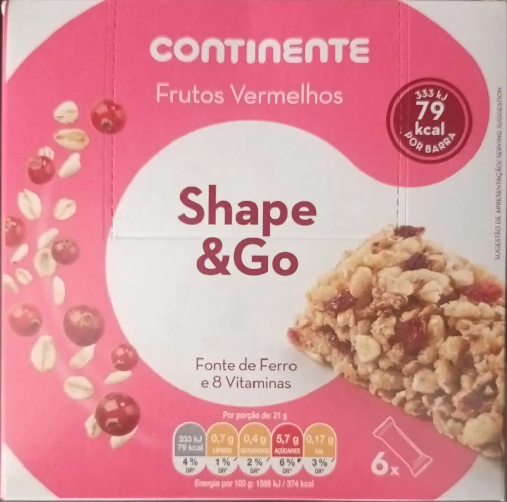 Shape&Go Frutos Vermelhos
