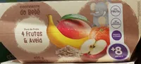 Puré de Fruta 4 Frutas & Aveia