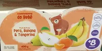 Puré de fruta, Pera, Banana & Tangerina