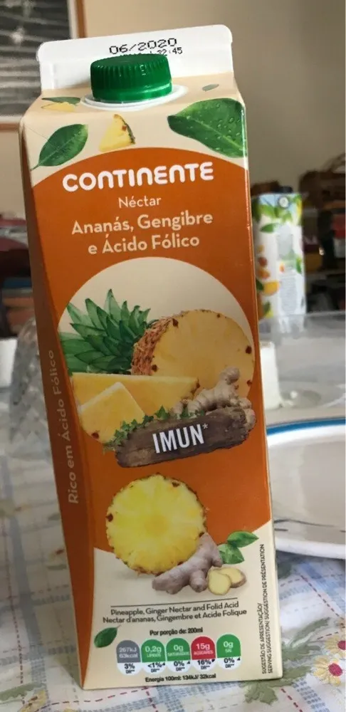 Néctar, Ananás, Gengibre e Ácido Fólico