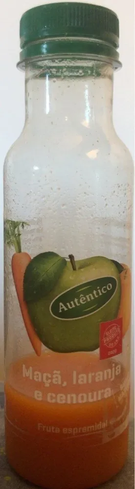 Maçã, laranja e cenoura
