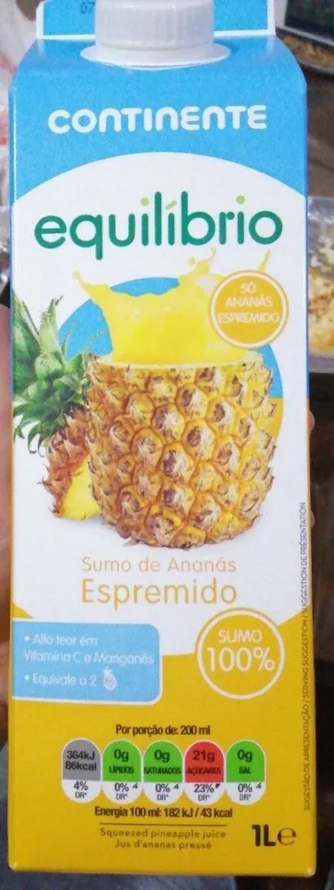 Sumo de Ananás Espremido