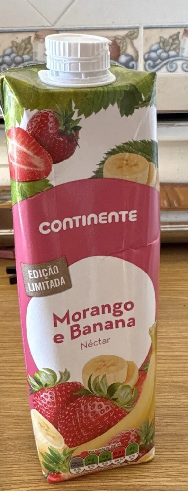 Morango e Banana Néctar