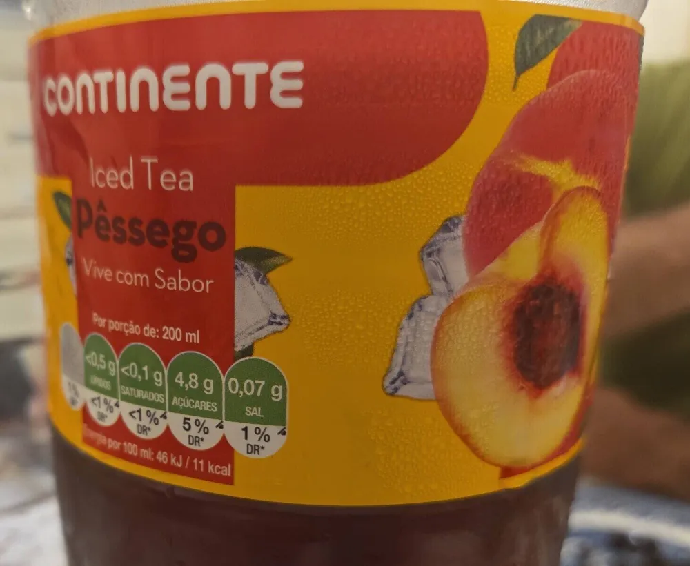 Iced tea pessego