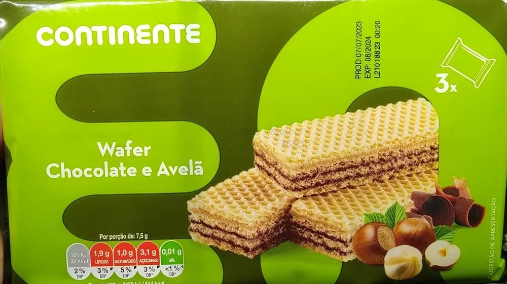 Wafer Chocolate e Avelã
