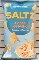 Cones De Milho Queijo E Bacon