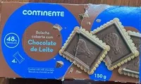 Bolacha coberta com Chocolate de Leite
