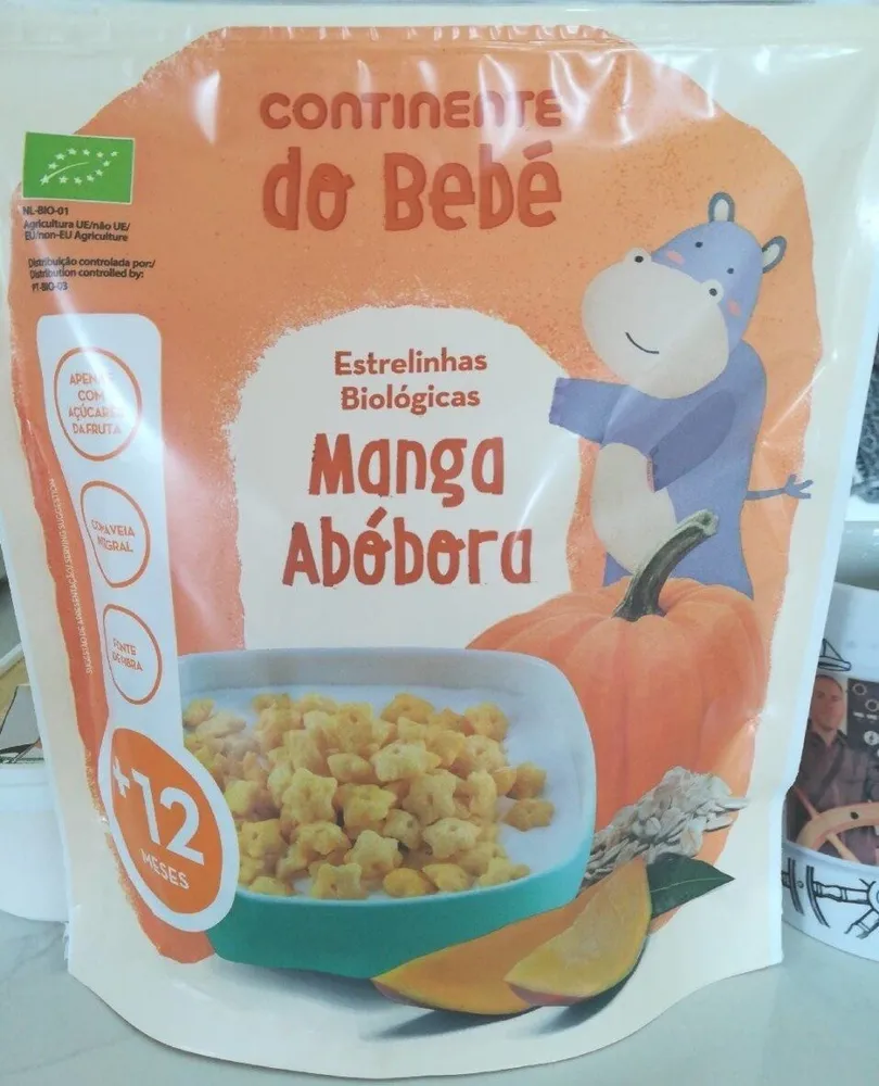 Estrelinhas Biológicas Manga Abóbora
