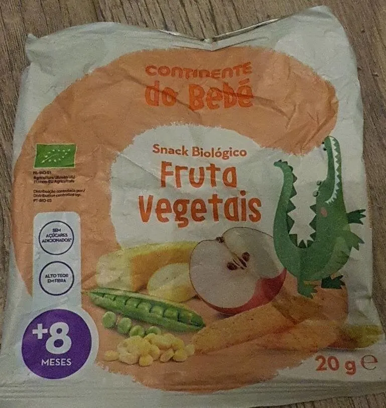 Snack Biológico Fruta Vegetais
