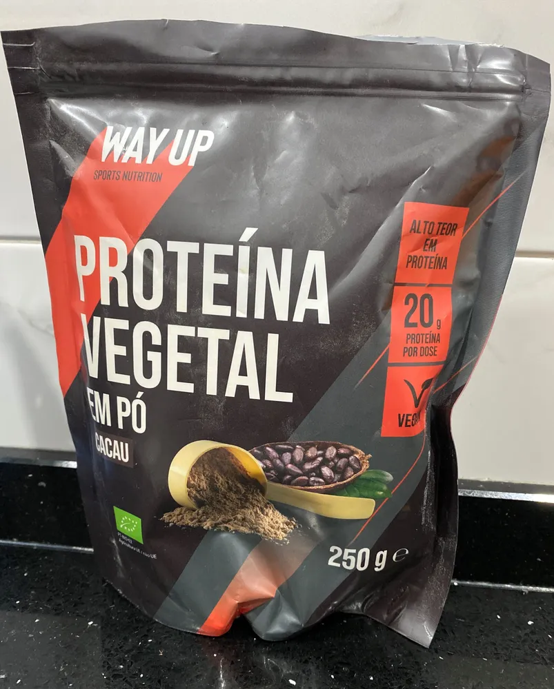 proteína vegetal em pó cacau
