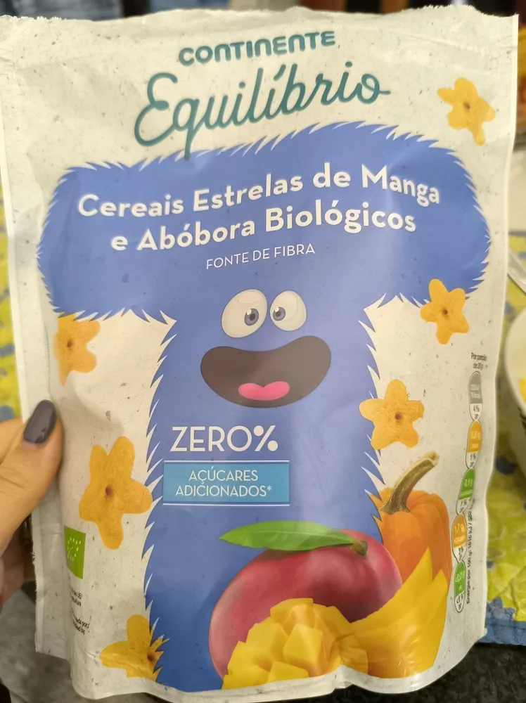 Cereais Estrelas de Manga e Abóbora Biológicos