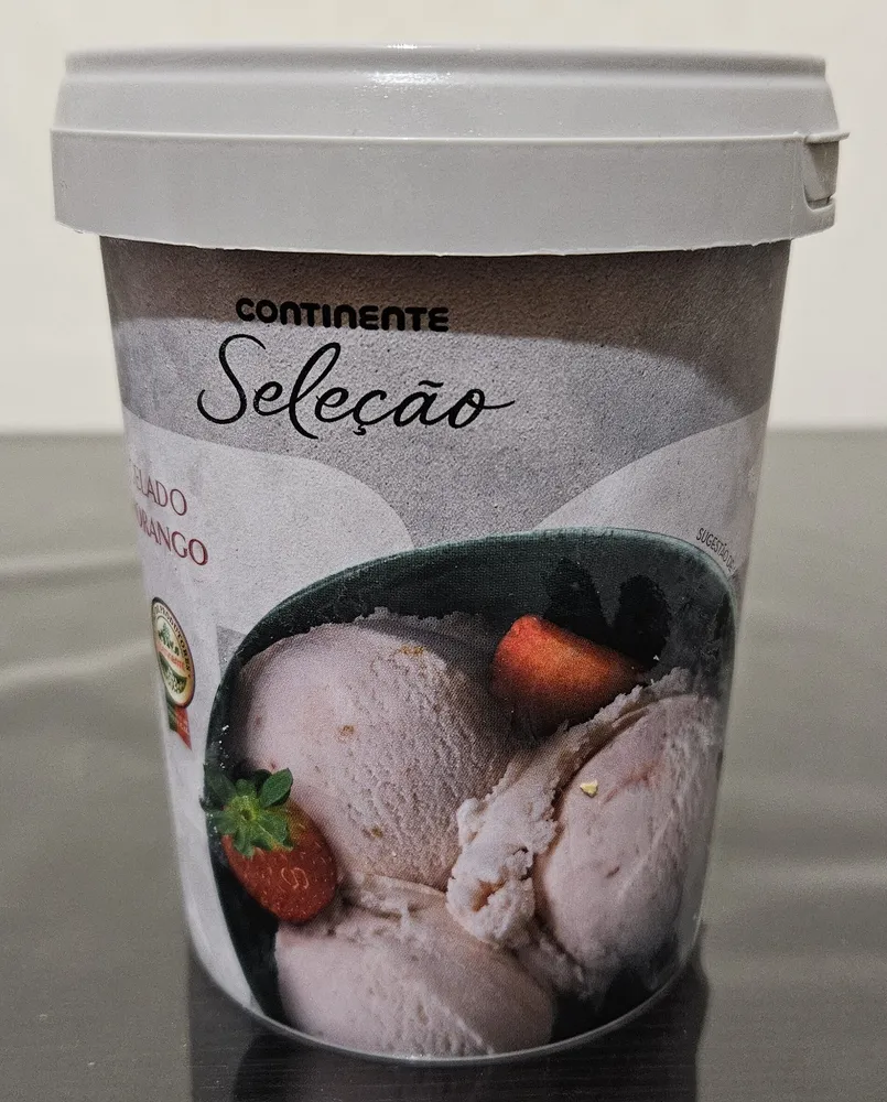 Gelado Morango