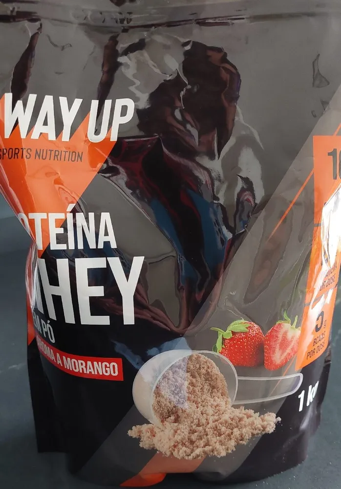 Proteína Whey em Pó Aroma a Morango