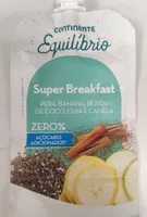 Super Breakfast Pera, Banana, Bebida de Coco, Chia e Canela