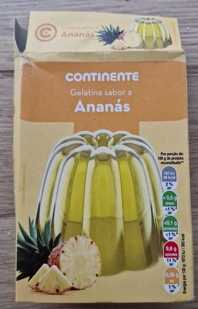 Gélatine ananas