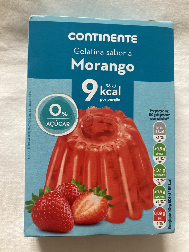Gelatina 0% Açúcar
