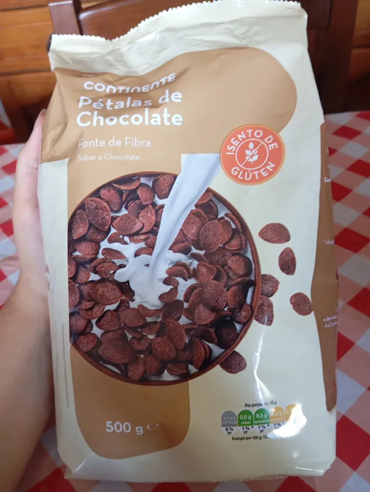 Pétalas de chocolate