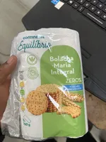 Bolacha Maria Integral Zero Açucar Adicionados