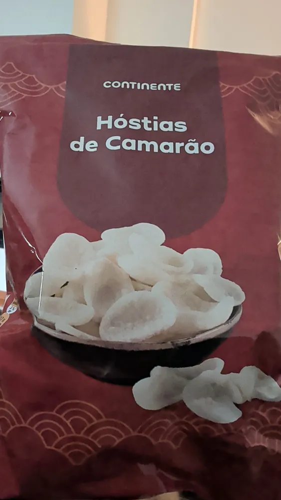 Hóstias de camarão