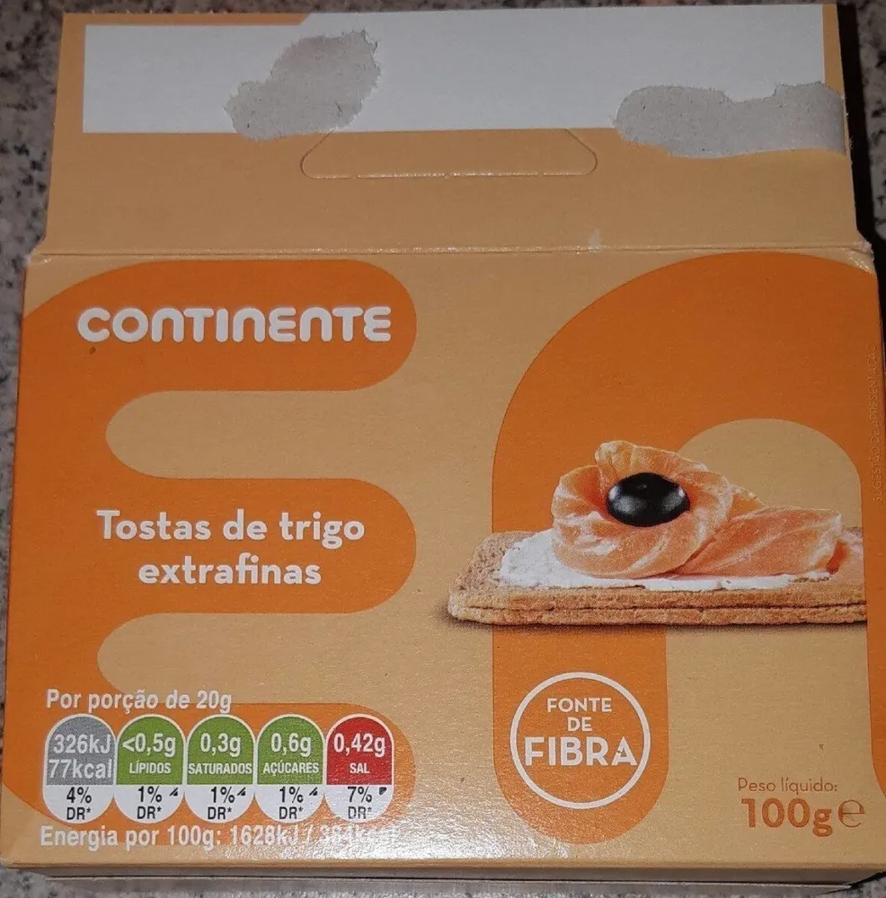 Tostas de trigo extrafinas