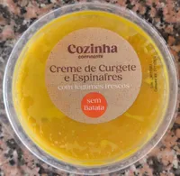 Creme de Curgete e Espinafres com legumes frescos sem Batata