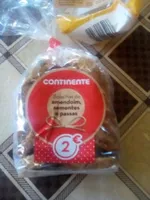 Bolachas de amendoim, sementes e passas